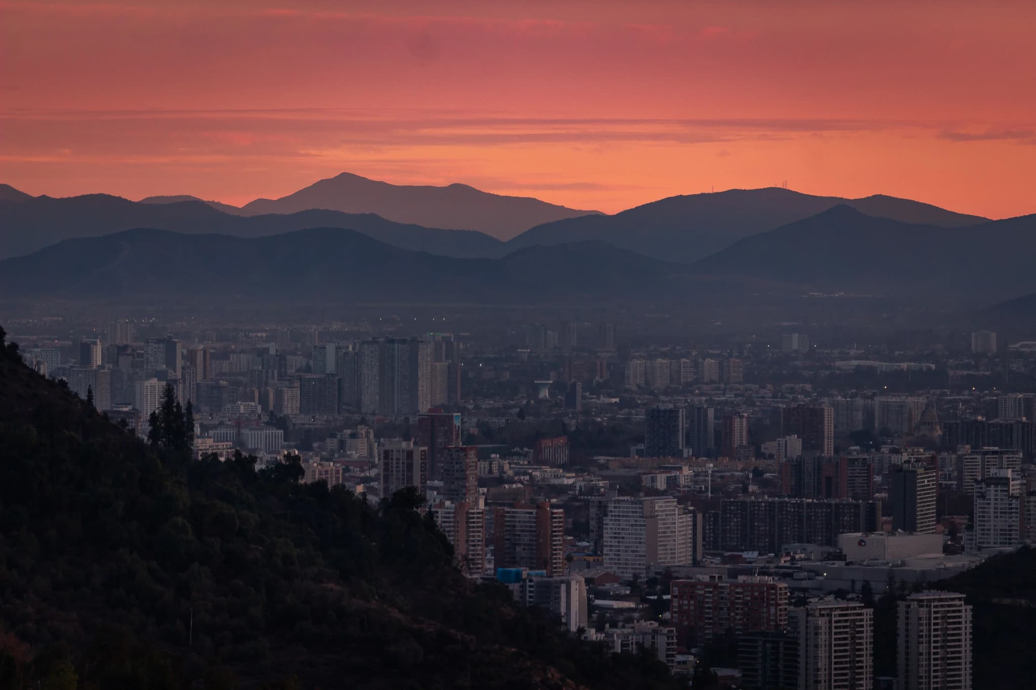 Santiago de Chile ja Andit