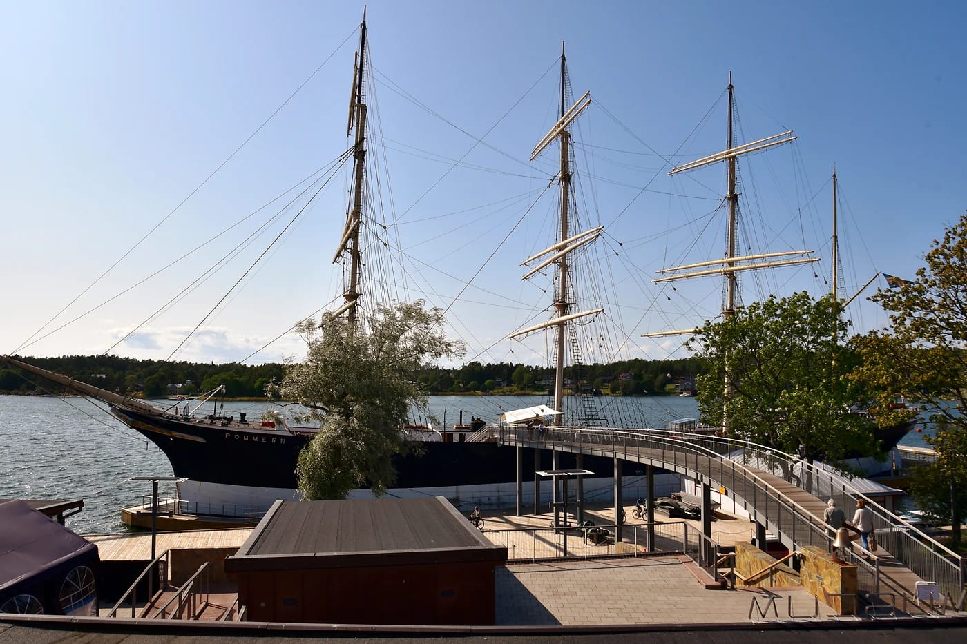 Museolaiva Pommern Maarianhaminan satamassa