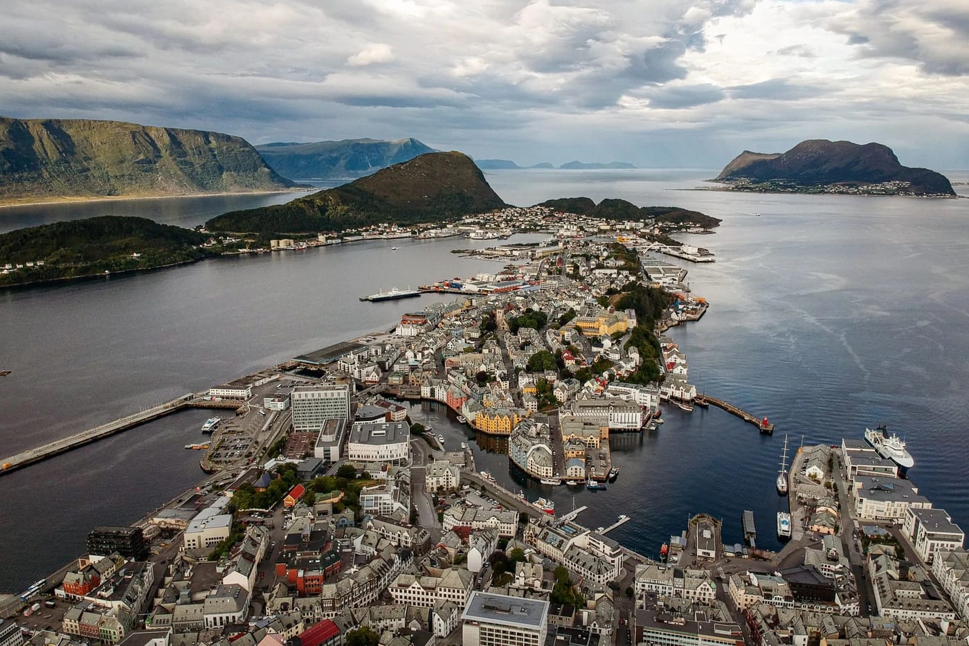 Ålesund Aksla-vuoren näköalasta