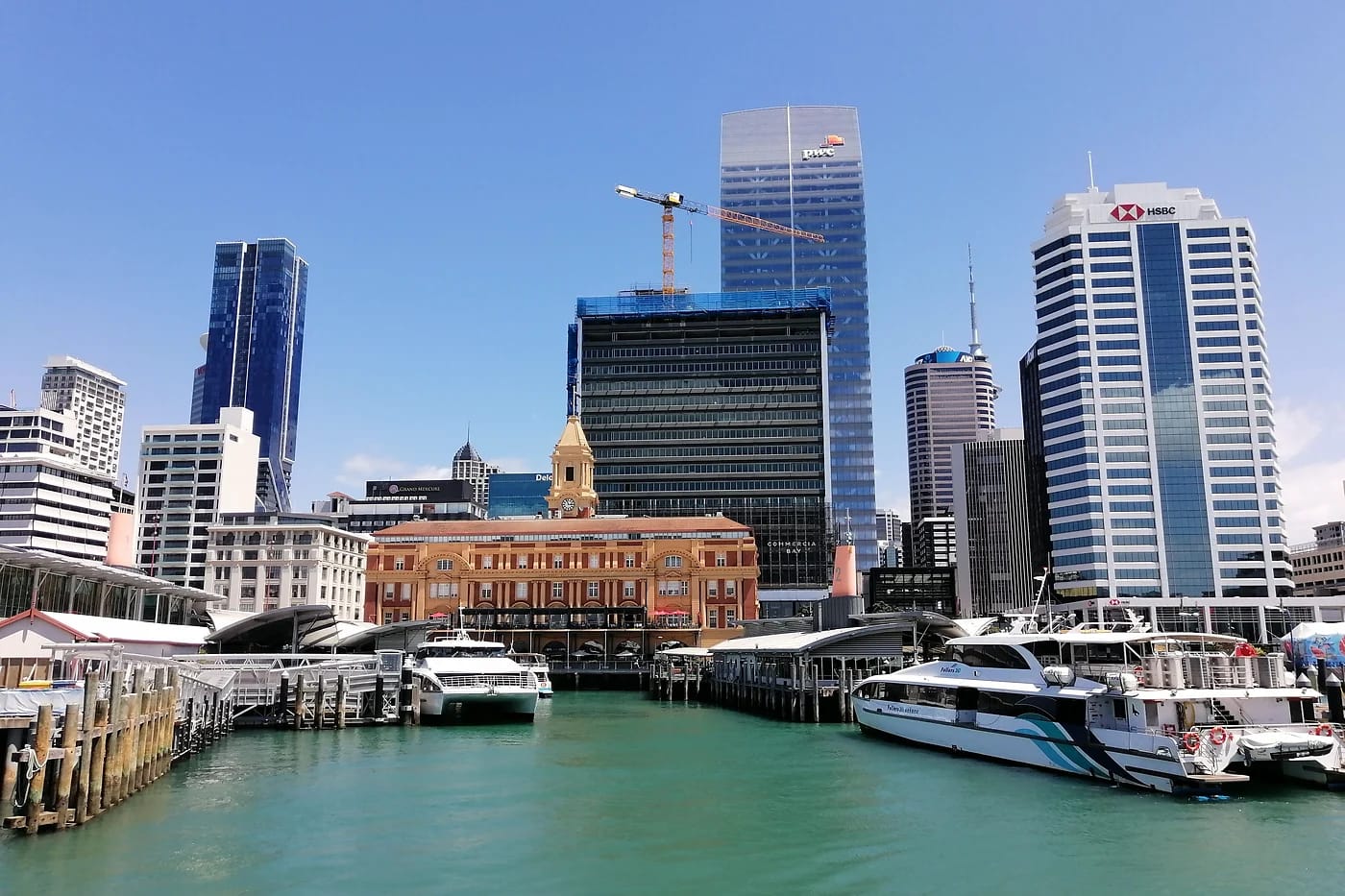 Aucklandin satama ja historiallinen Ferry Building