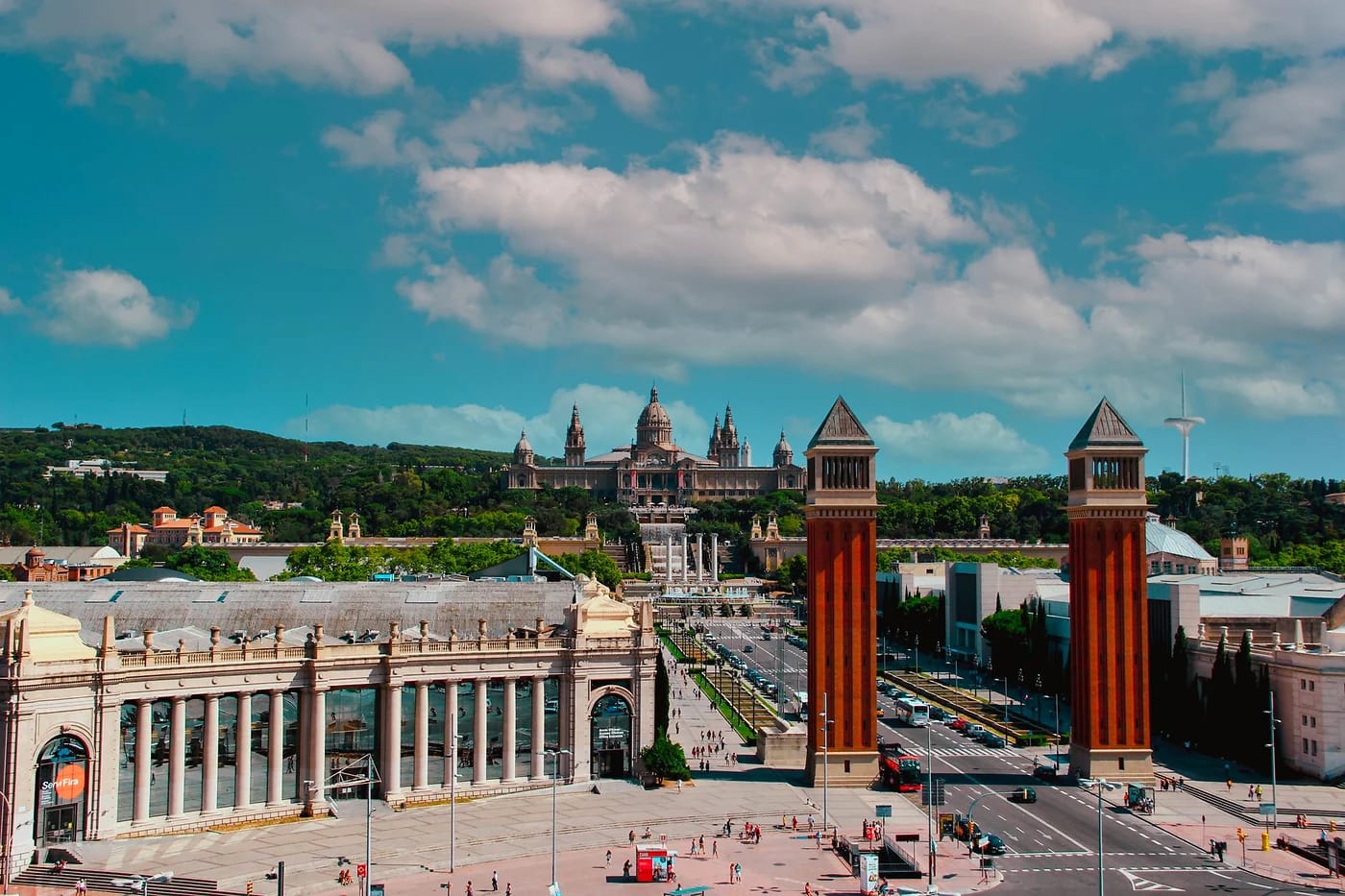 Plaça d'Espanya ja venetsialaistornit