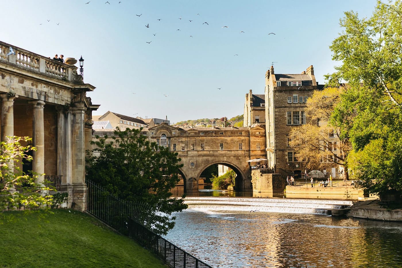 Pulteney-silta kultaisessa iltavalossa