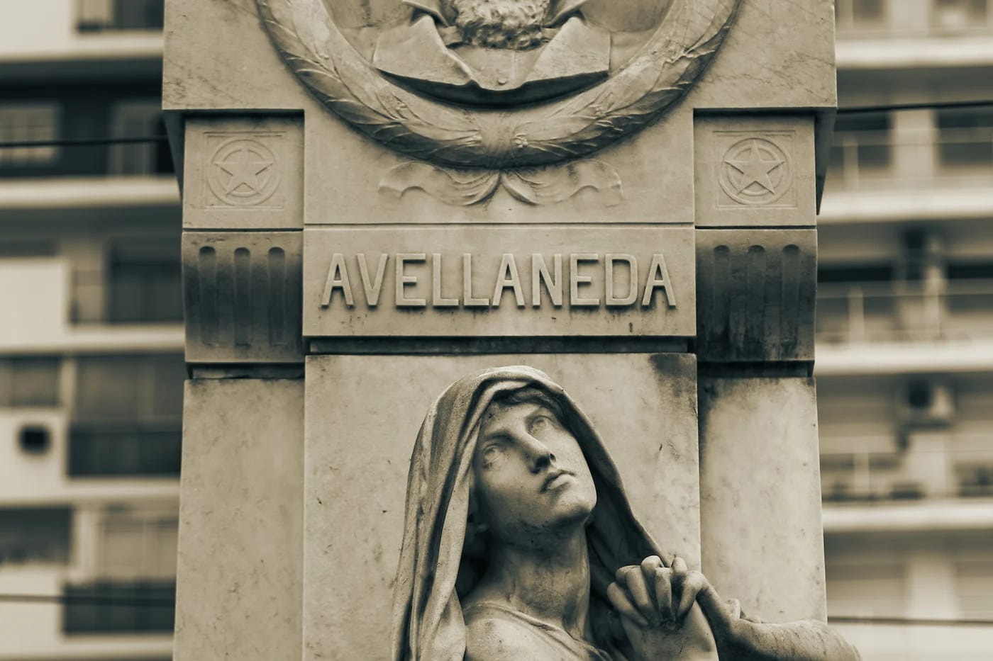 Recoletan hautausmaan veistos