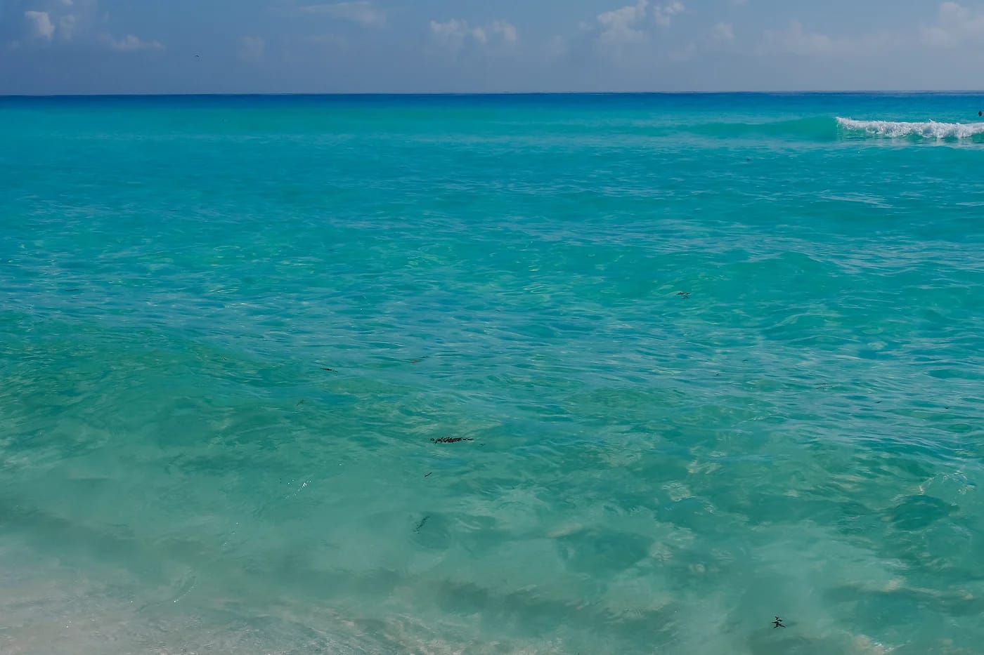 Cancúnin hiekkaranta ja kirkas meri