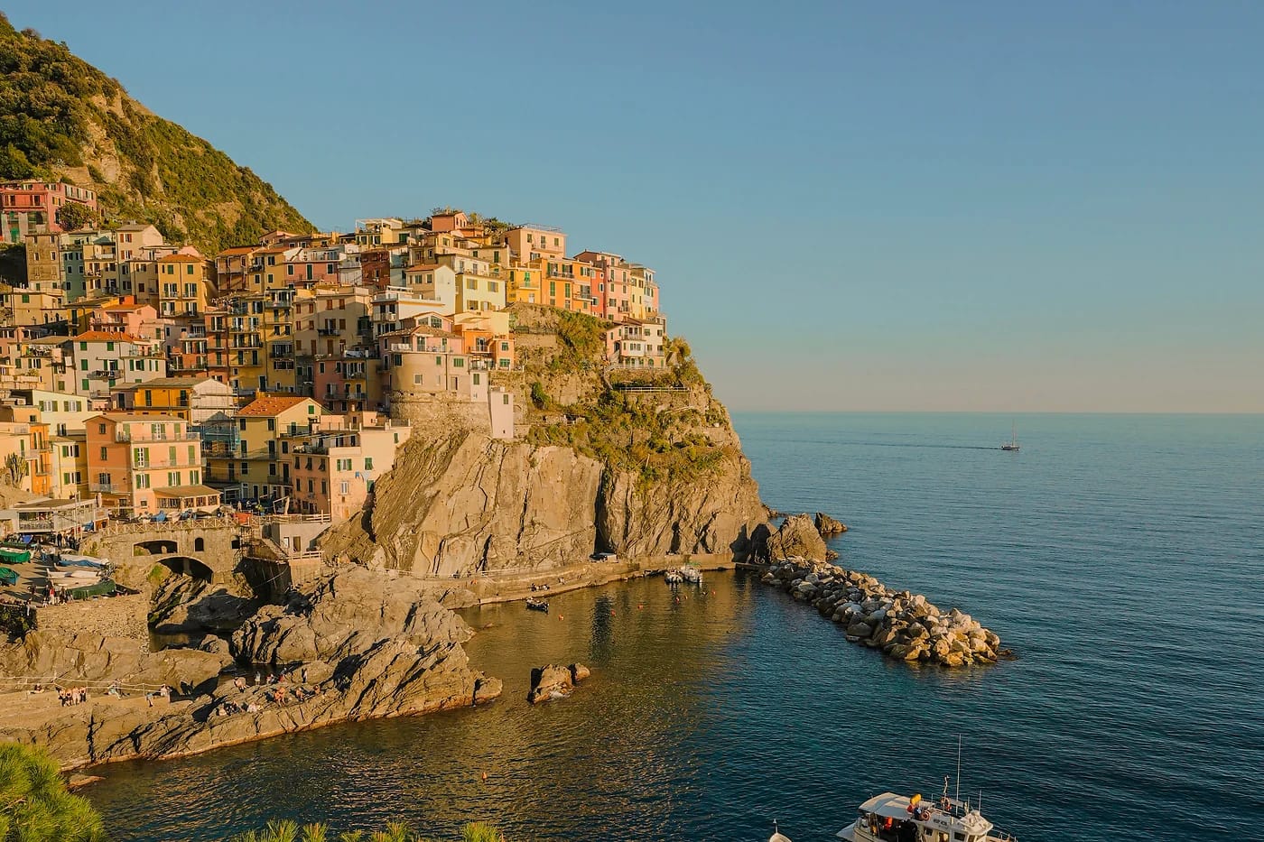 Manarola kultaisessa valossa