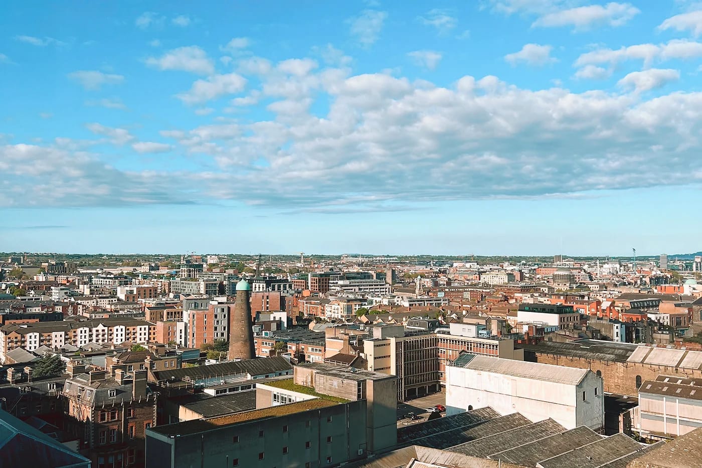 Ilmakuva Dublinin keskustasta