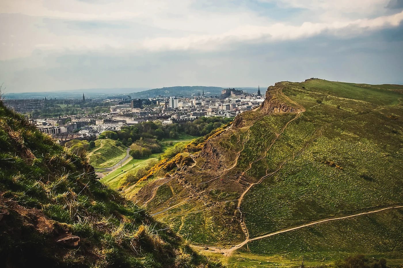 Näkymä Edinburghiin Arthur's Seatilta