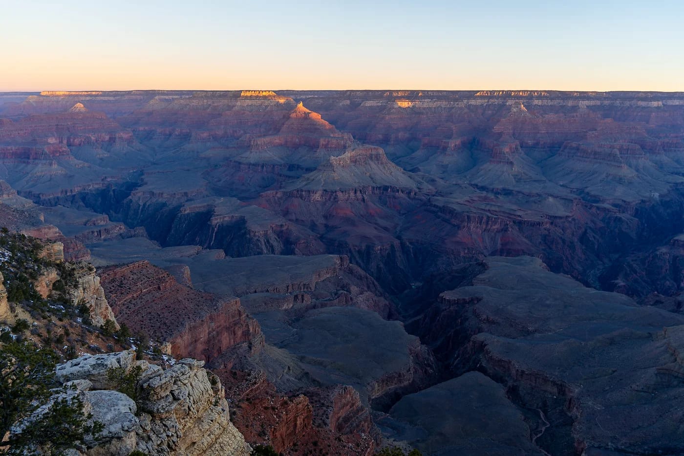 Ilmakuva Grand Canyonin laajasta kanjonista