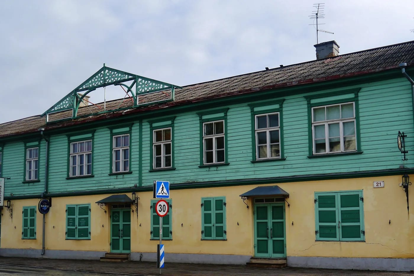 Vanhankaupungin puutalo Karja-kadulla