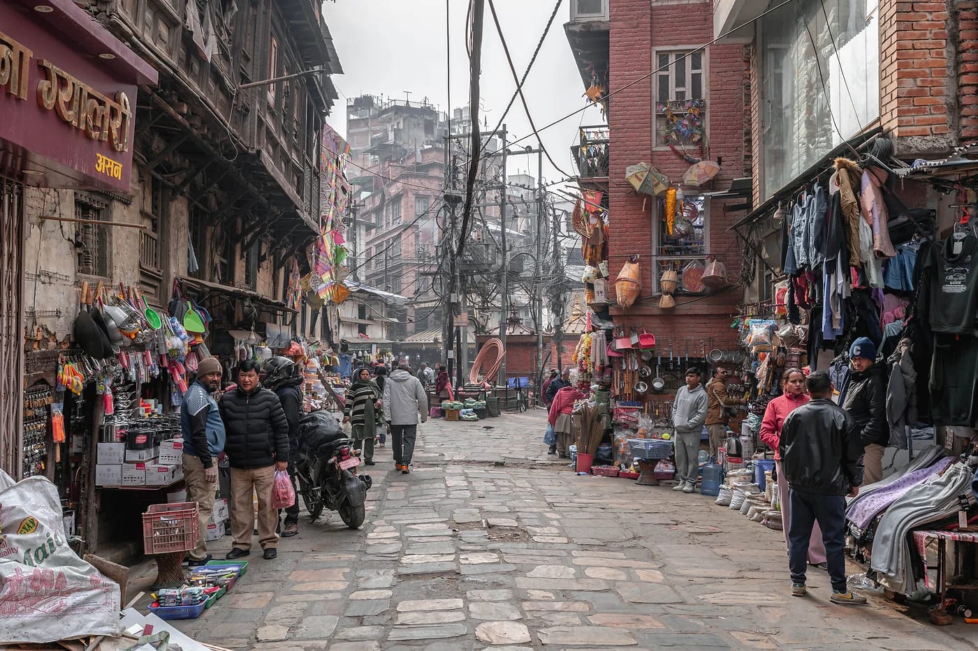 Vilkas markkinakatu Kathmandussa