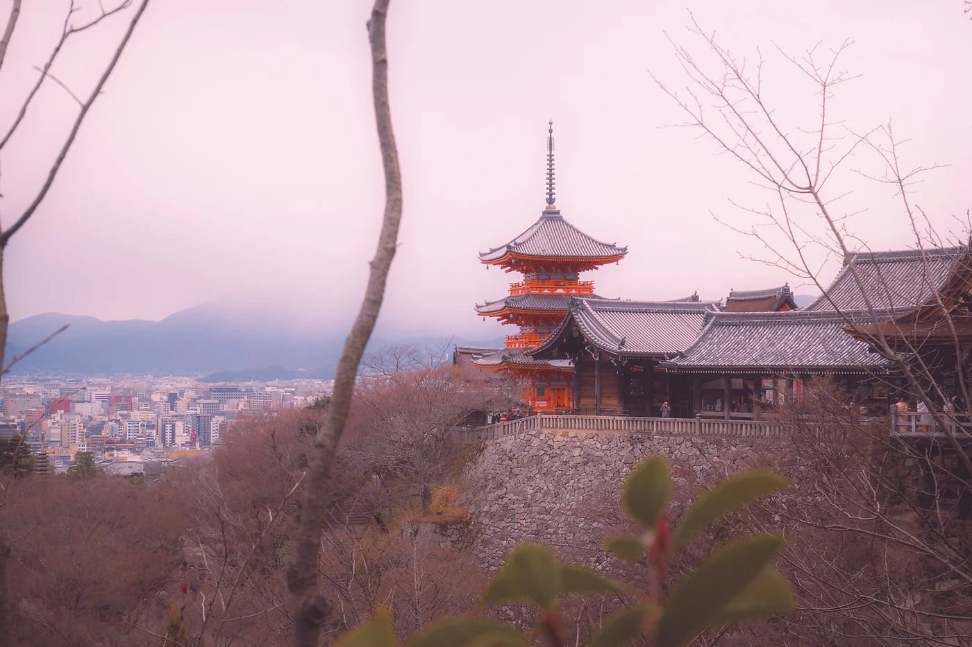 Kiyomizu-dera talvella Kiotossa