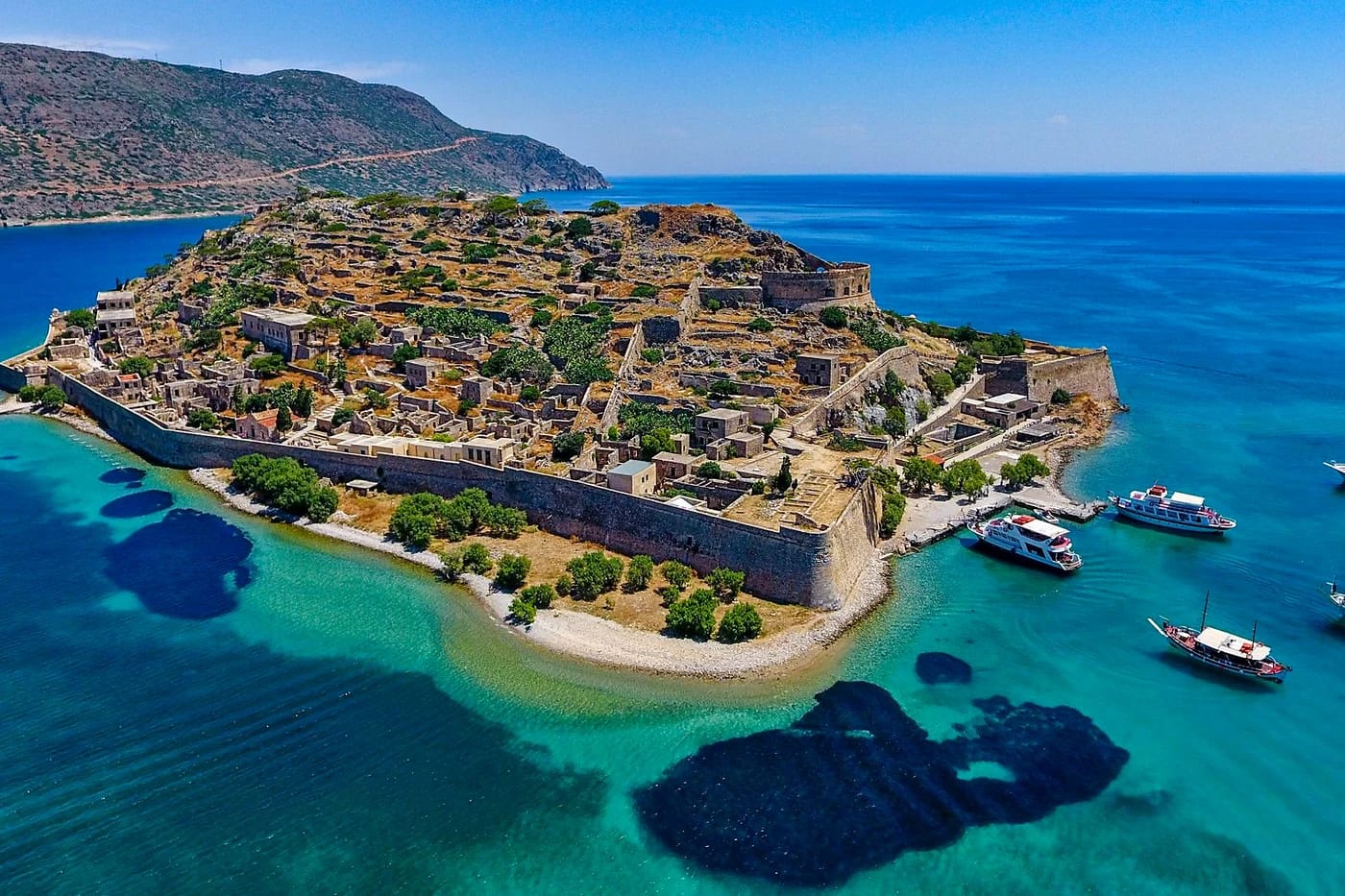 Spinalongan linnoitussaari ilmasta