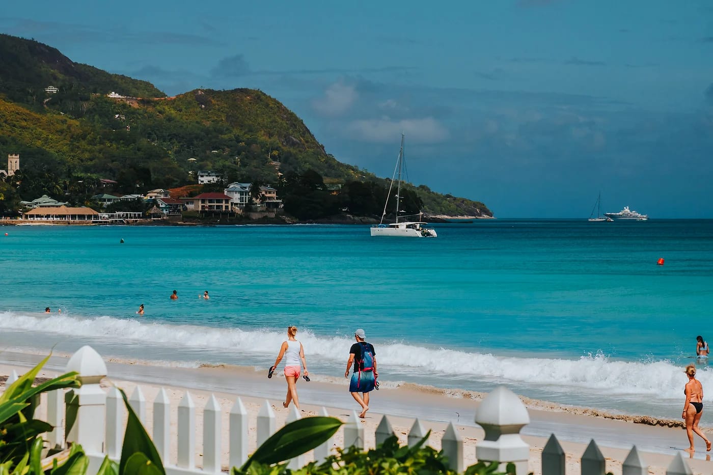 Beau Vallonin ranta Mahélla Seychelleillä