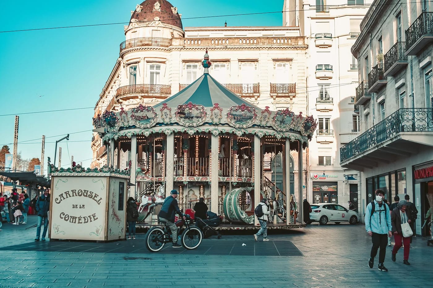 Carrousel de la Comédie Montpellier'n pääaukiolla