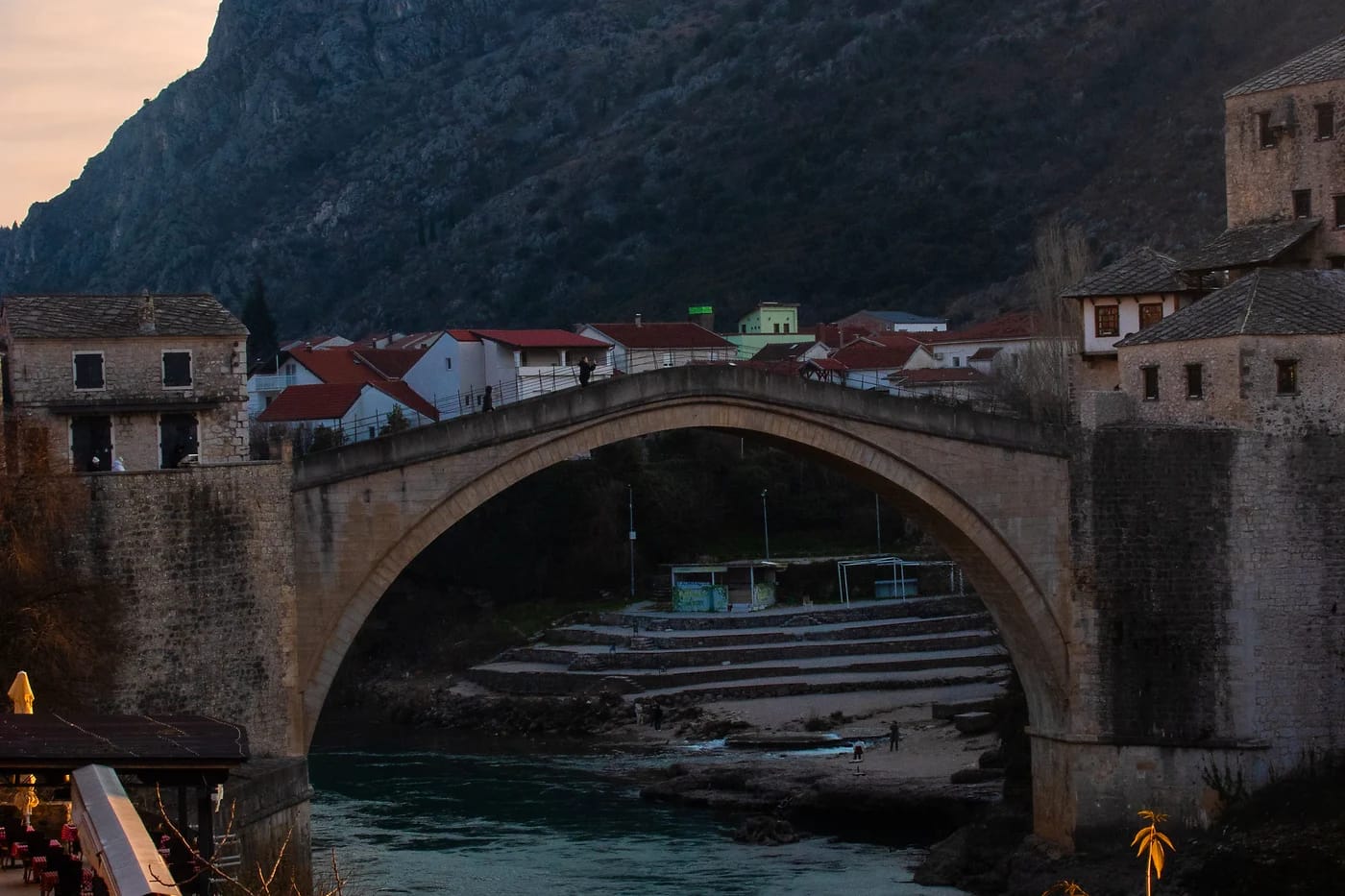 Stari Most auringonlaskussa