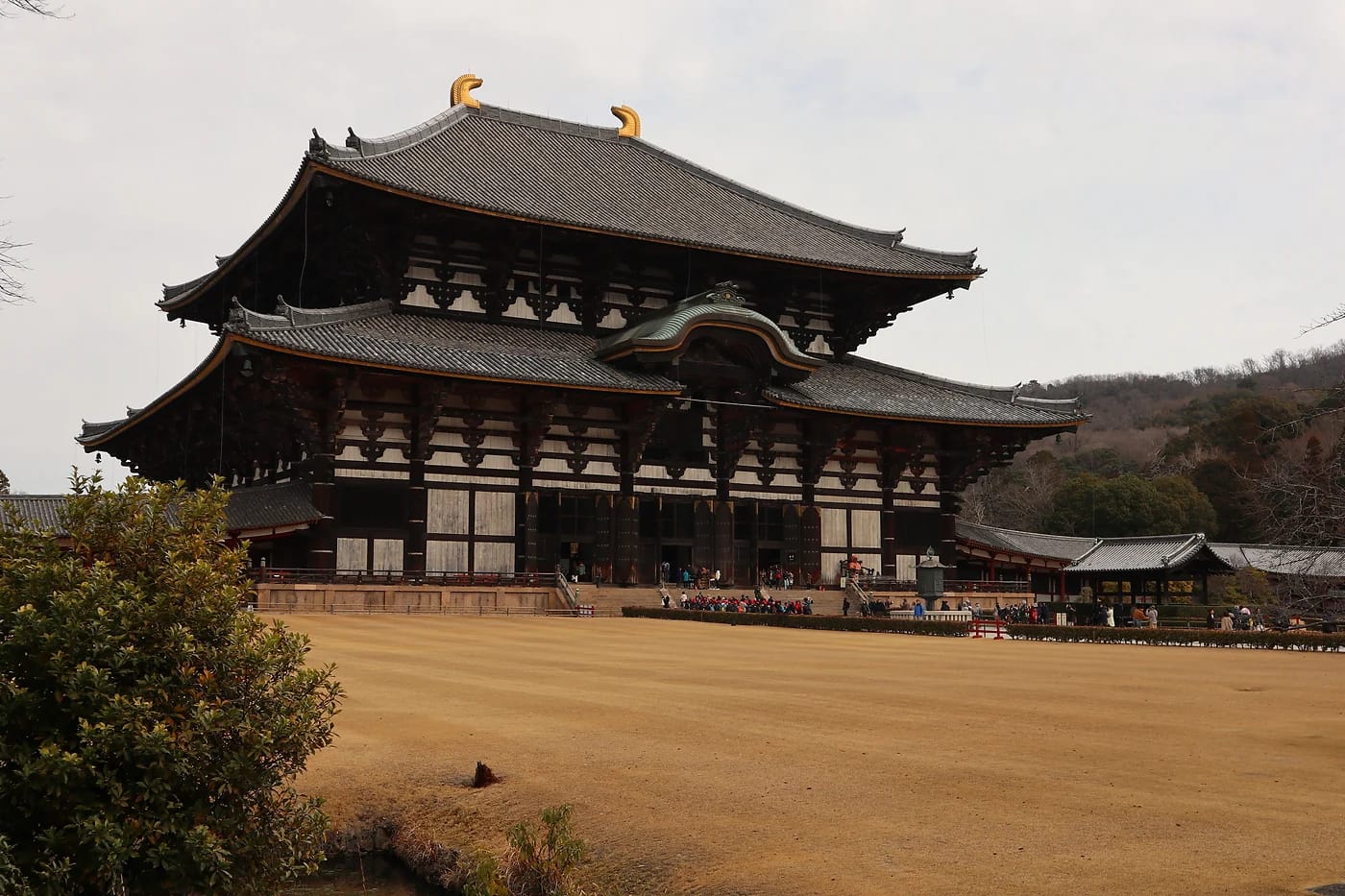 Todai-ji-temppelin suuri Buddha-halli Narassa