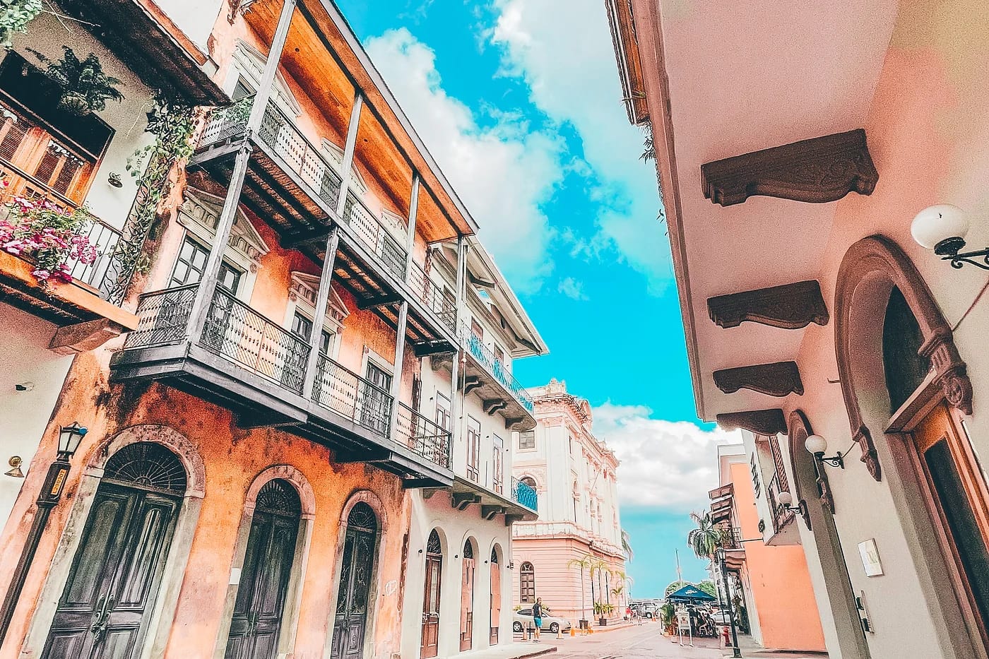 Casco Viejon mukulakivikatu Panama Cityssä