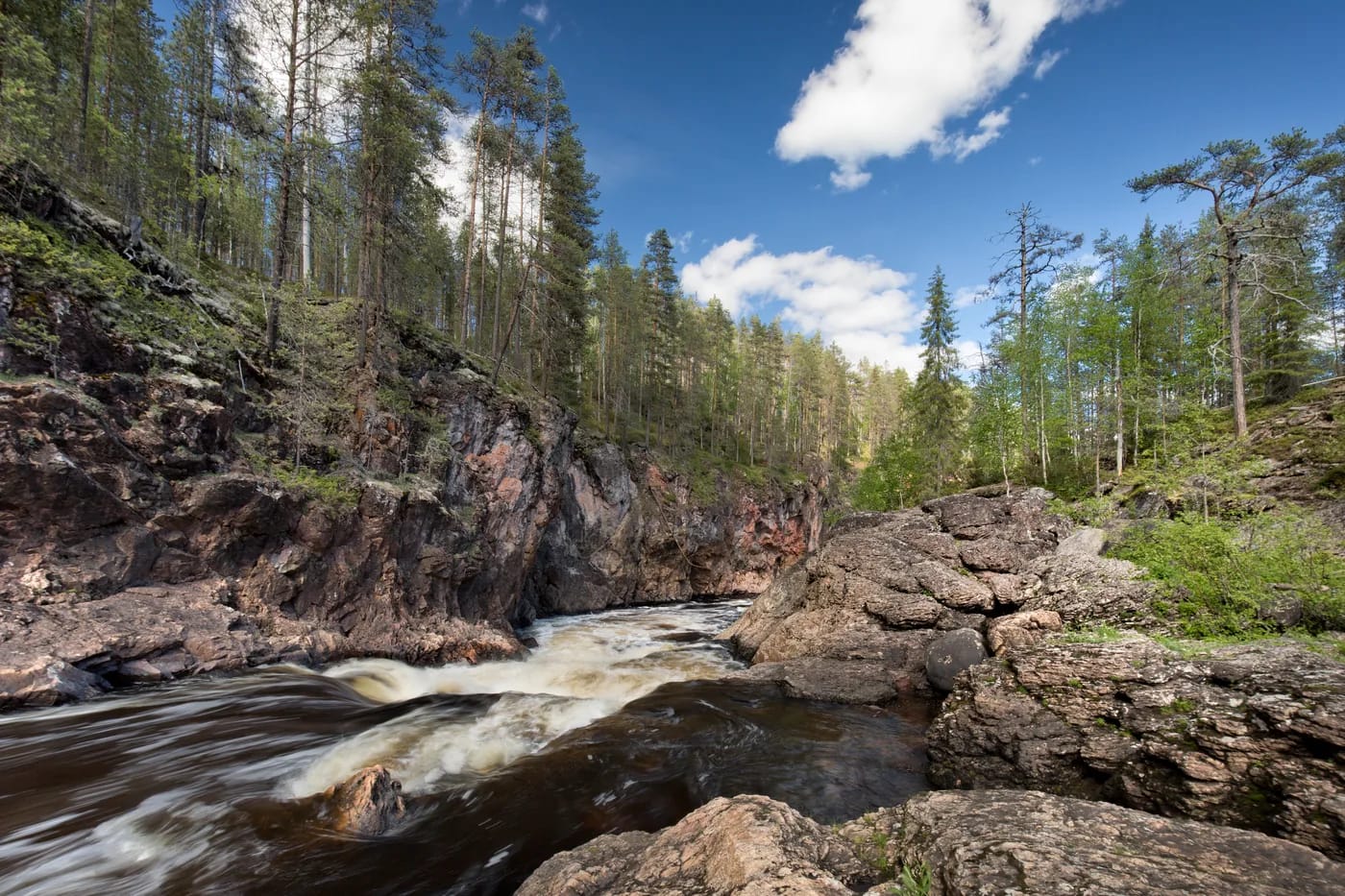 Oulangan kansallispuiston maisemaa