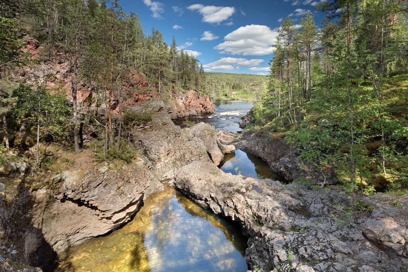 Oulangan kansallispuiston maisemaa