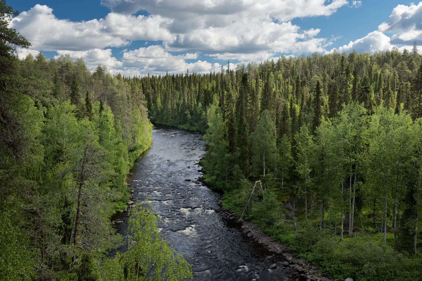 Oulangan kansallispuiston maisemaa