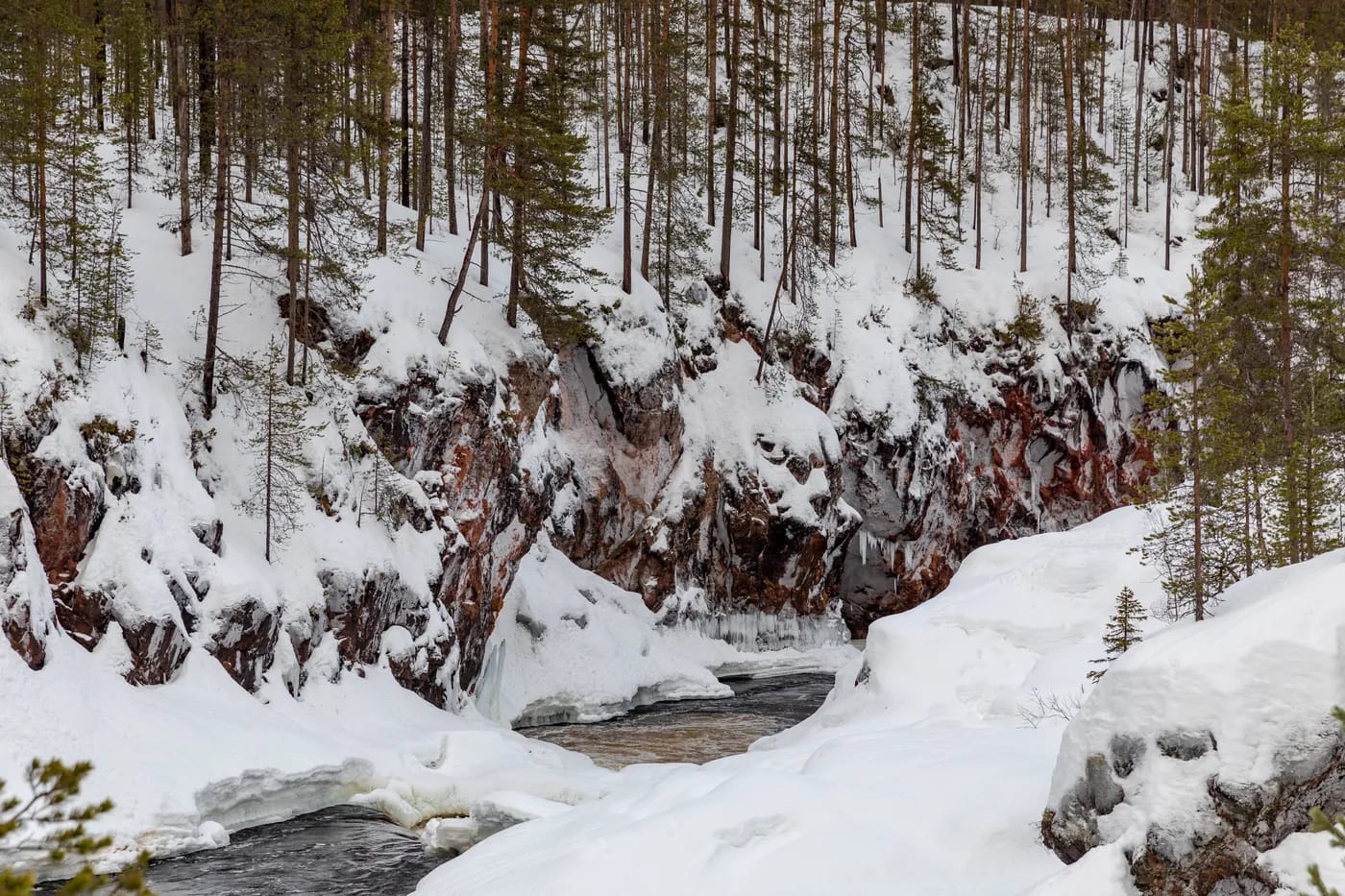 Oulangan kansallispuiston maisemaa
