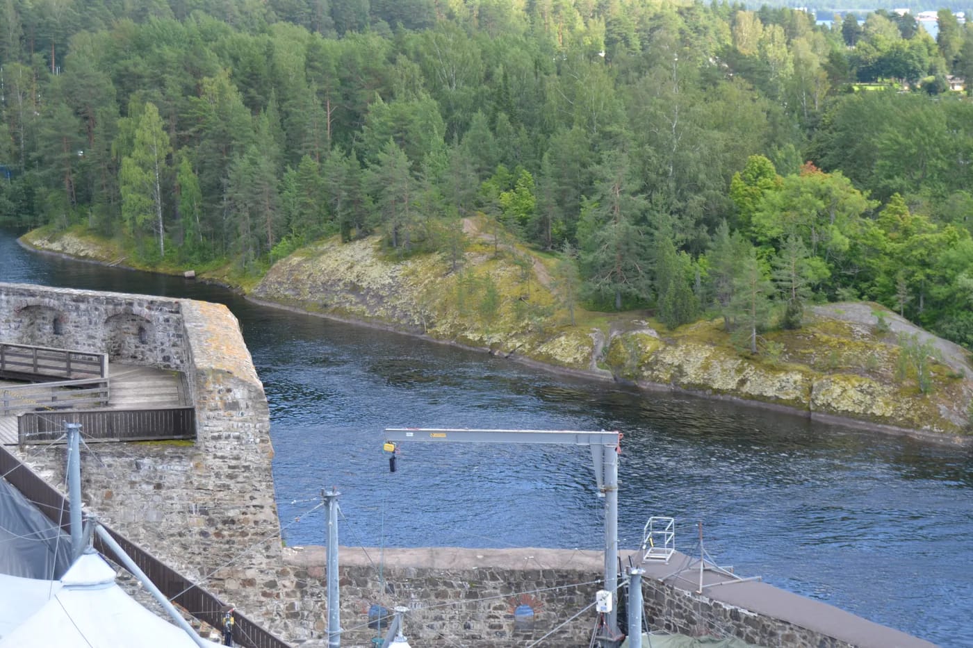 Näkymä Olavinlinnasta kaakkoon