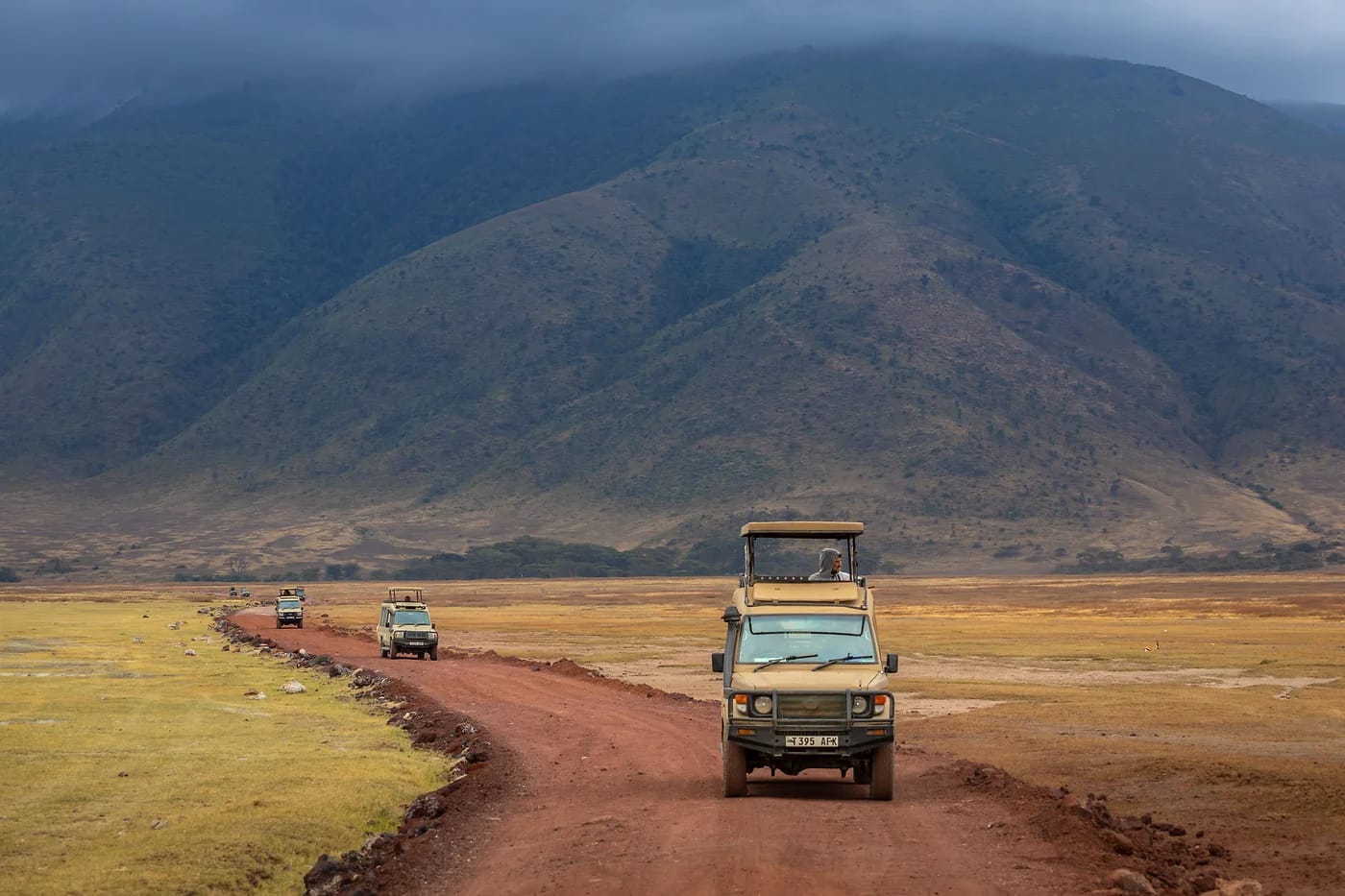 Safariautot Ngorongorossa