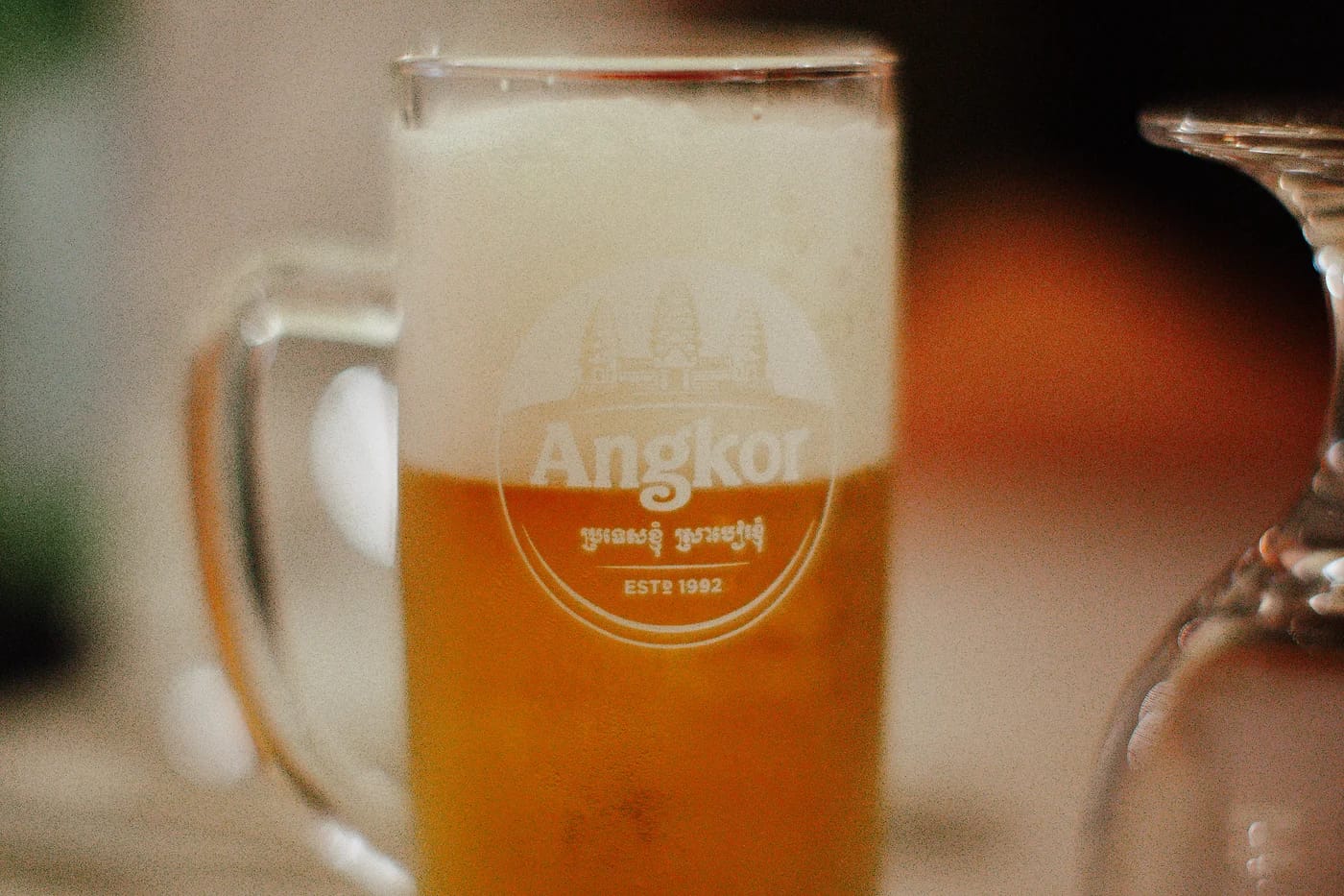 Lasillinen Angkor-olutta