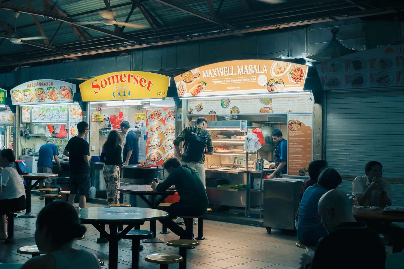 Maxwellin ruokahalli Singaporessa