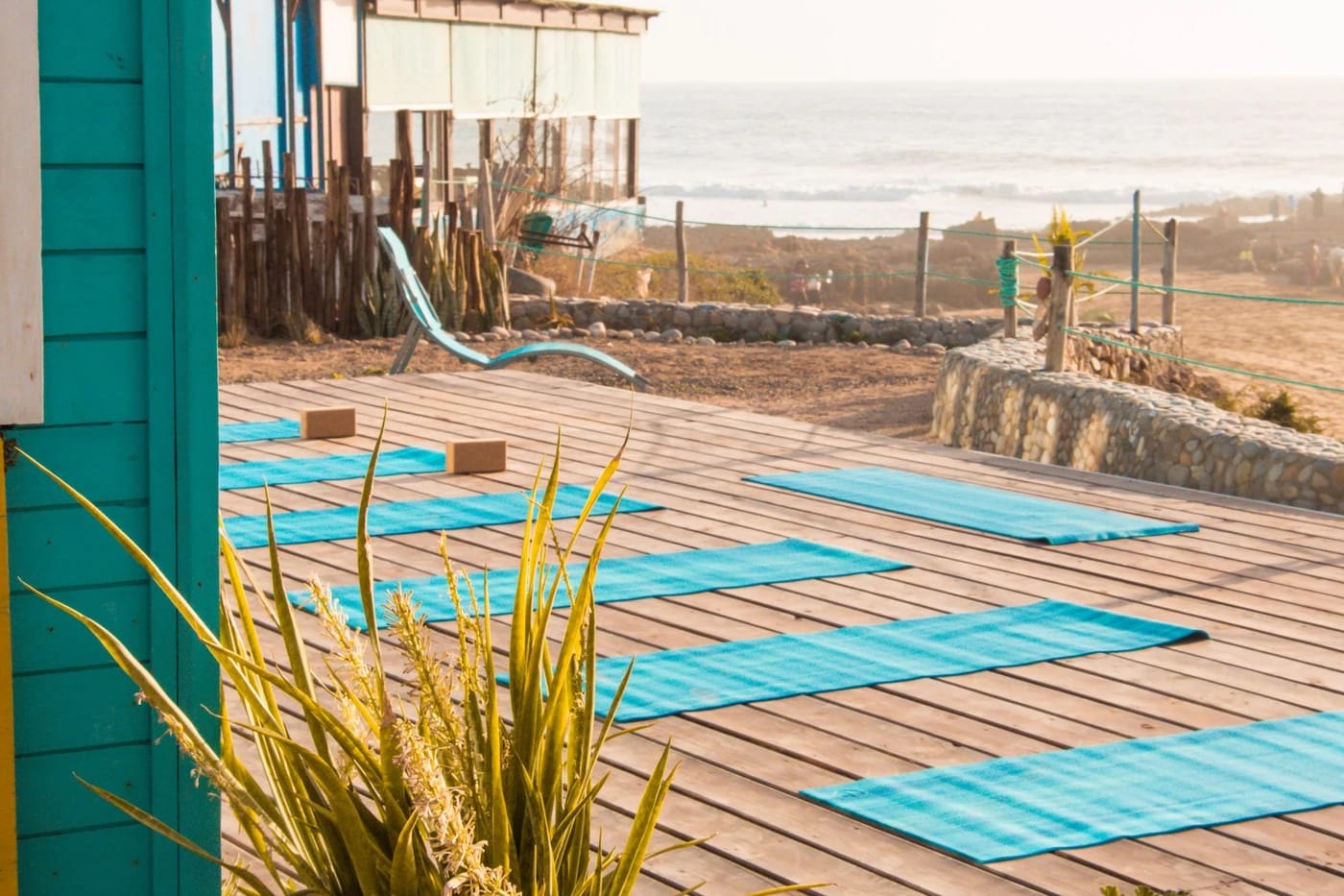 Joogadekki merinäköalalla Taghazoutissa