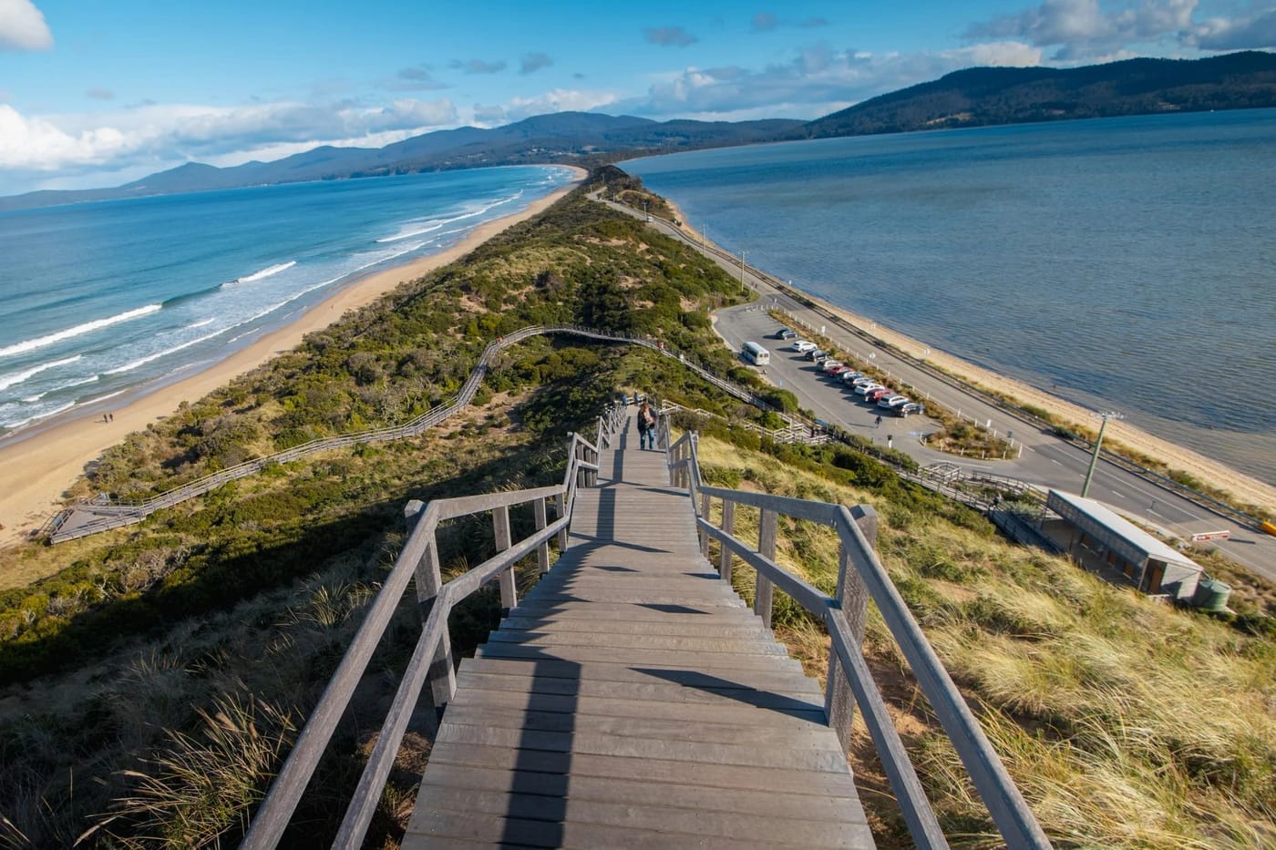 The Neckin näköalaportaat Bruny Islandilla