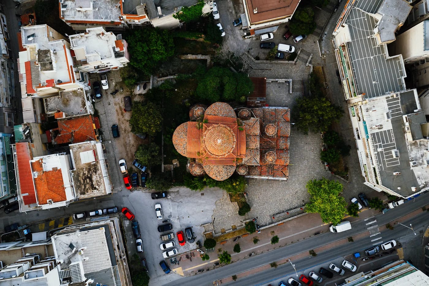 Ilmakuva Rotondasta Thessalonikissa