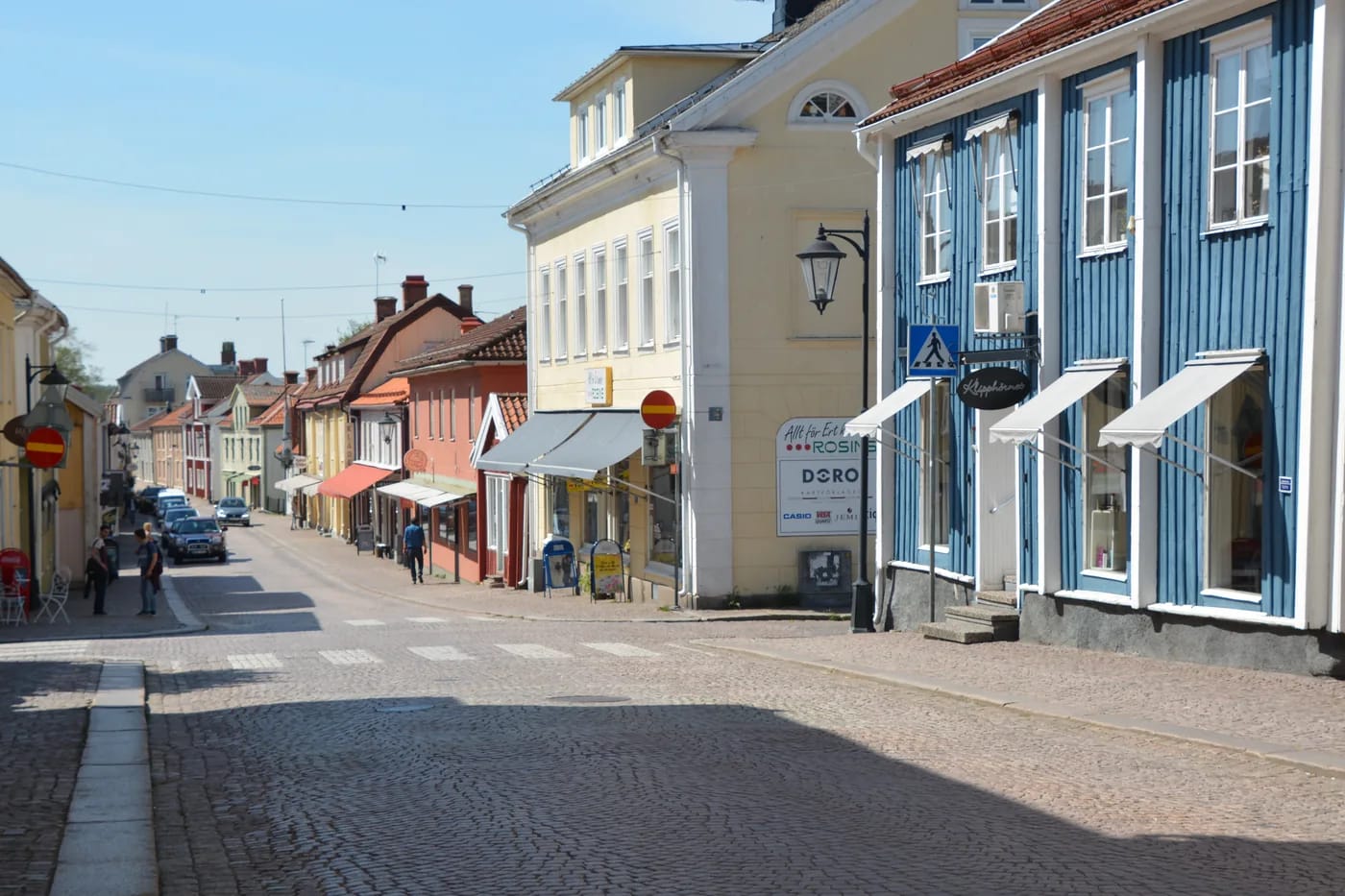 Vimmerbyn keskustaa ja Astrid Lindgrens Världiä