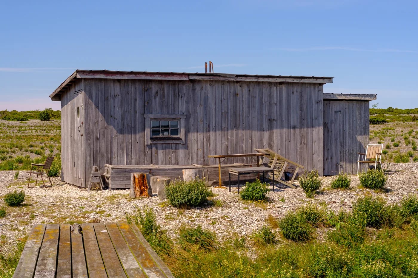 Kalastajamaja Fårön rannalla