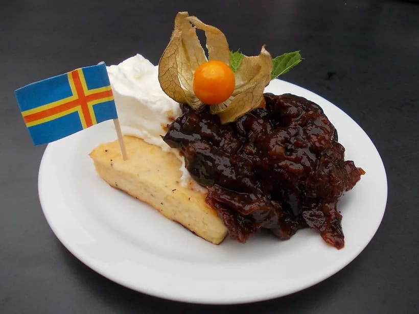Paikallinen ruokalaji kohteessa Ahvenanmaa