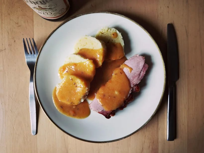 Paikallinen ruokalaji kohteessa Český Krumlov