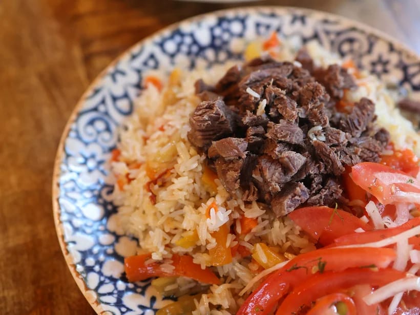 Paikallinen ruokalaji kohteessa Samarkand