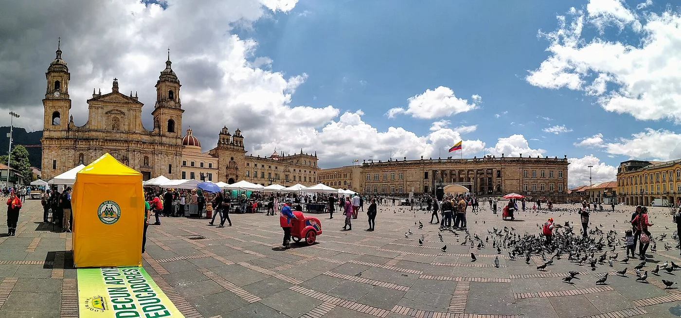 Plaza Bolívar ja katedraali