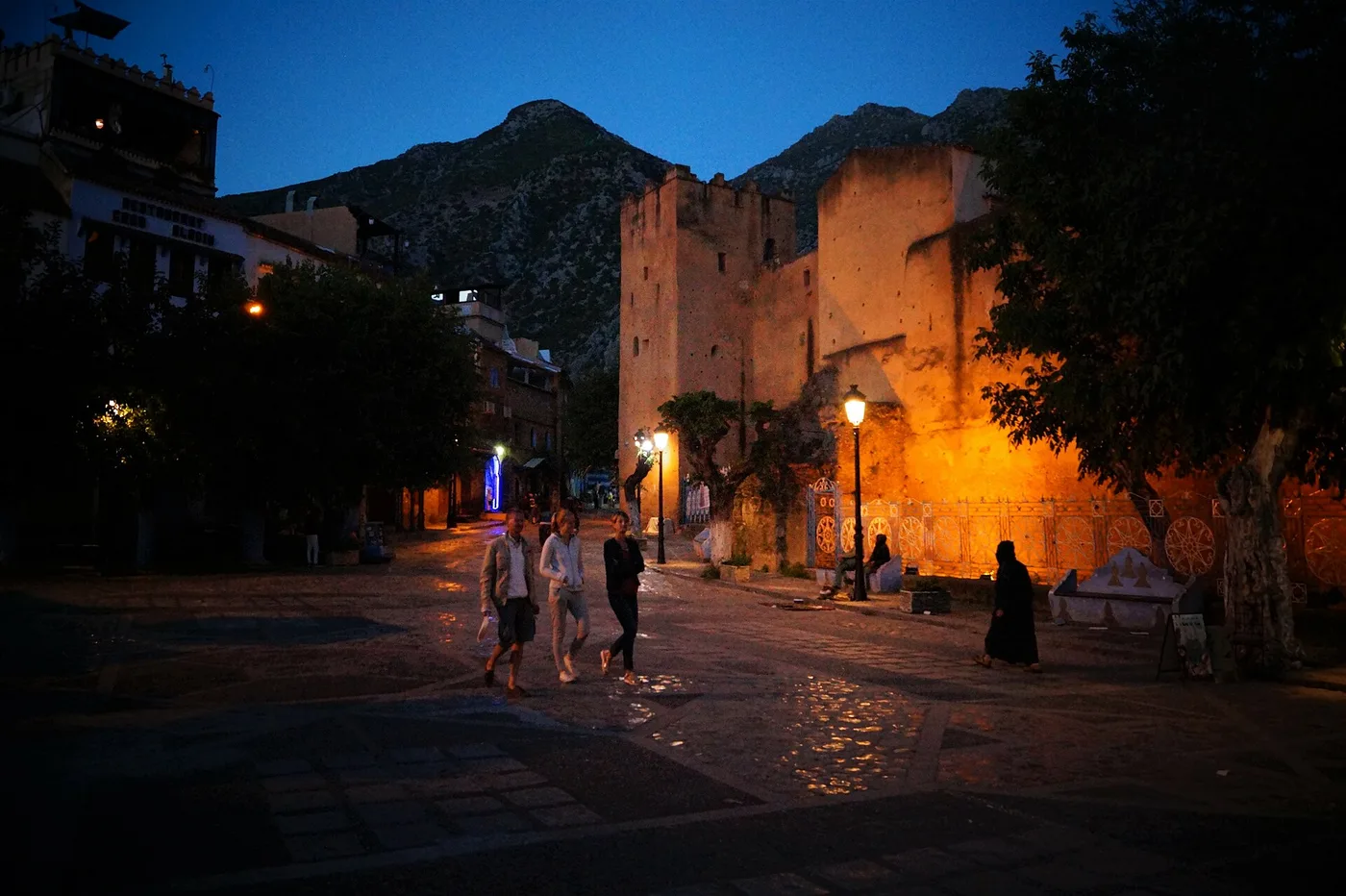 Plaza Uta el-Hammam ja kasbah illalla