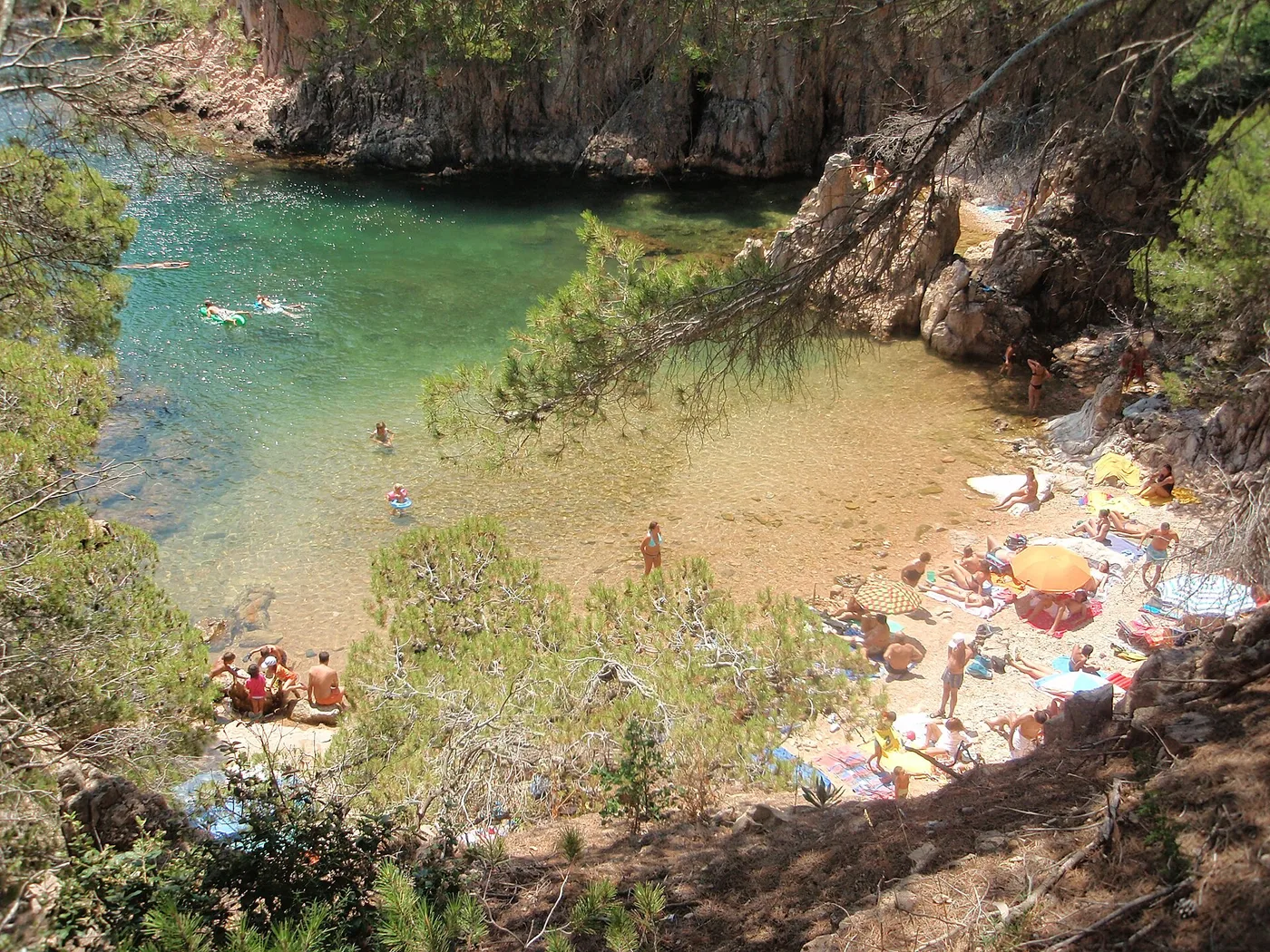 Aigua Xelidan poukama Costa Bravalla