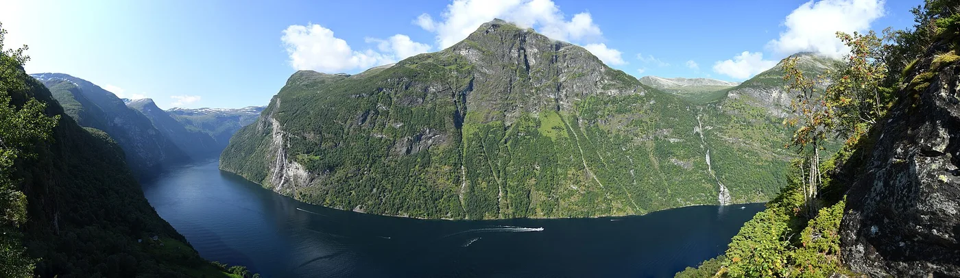 Vuonopanoraama Skageflån tilalta
