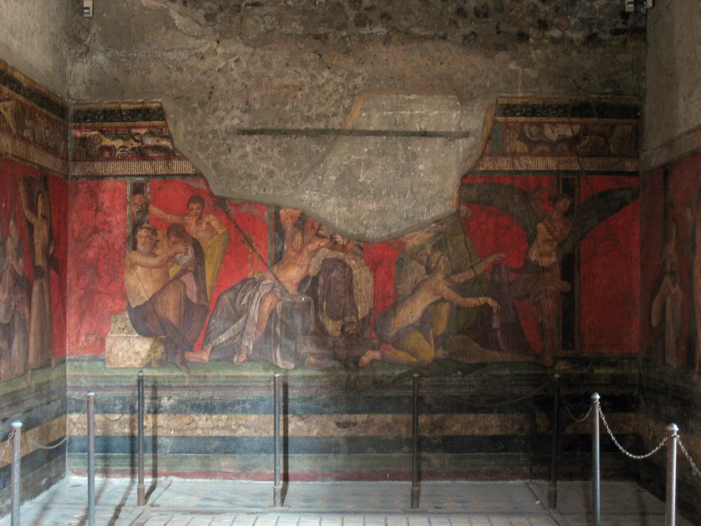 Villa dei Misterin freskot