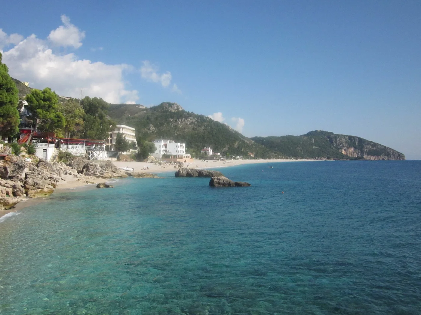 Dhërmin ranta Albanian Rivieralla