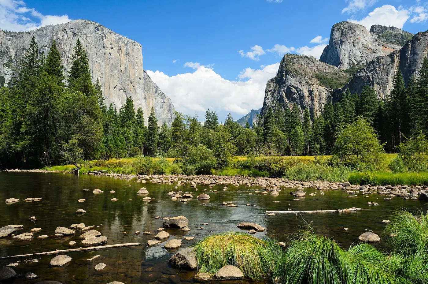 El Capitan ja laakso Valley View'sta